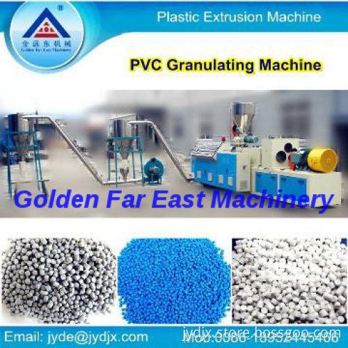 PVC Hot Cutting Granulating Line Conical Twin Screw Extruder